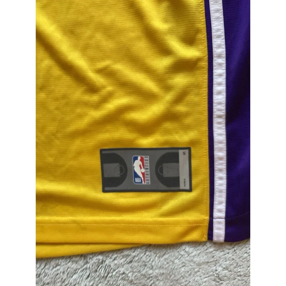 NIKE LONZO BALL LOS ANGELES LAKERS YELLOW NBA SWINGMAN NIKE JERSEY MENS Small